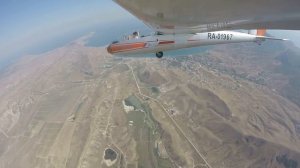 Полет на планере Бланик с пилотажем в районе Коктебеля