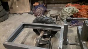 Минитрактор переломка,часть 2 рама колеса,узел перелома