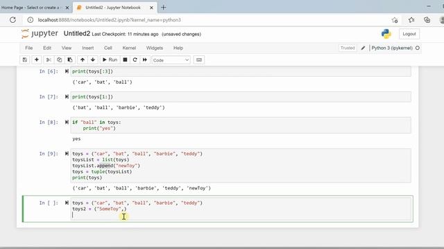 #5 Python for Beginners: Tuple Data Type in Python смотреть онлайн