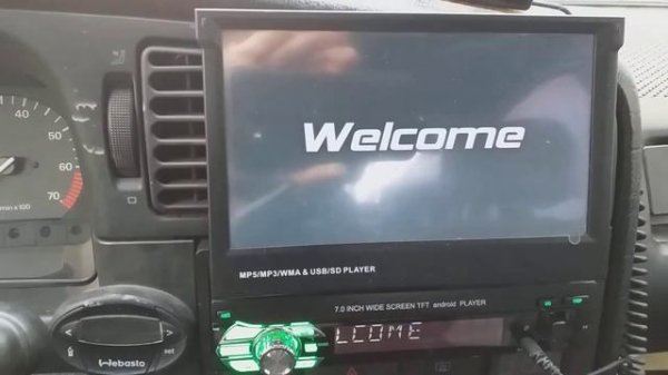 Магнитола 1 din с выдвижным монитором от АлиЭкспресс