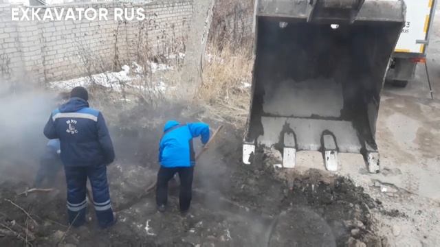 РАБОТАЮ В МОРОЗЫ НА ЭКСКАВАТОРЕ ЕК 14-20RM