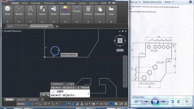 AUTOCAD 10 ÖVNING 5 смотреть онлайн