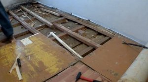 Демонтаж паркетного пола