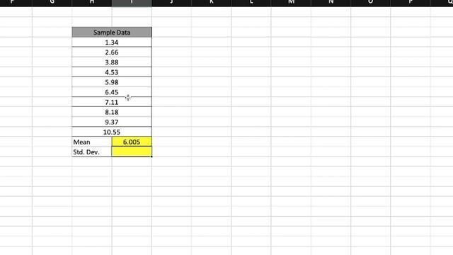 How to Calculate Mean and Standard Deviation Using Excel смотреть онлайн
