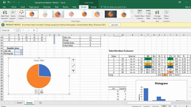 Tutorial Software Microsoft Excel (Praktikum Statistika Industri I 2020/2021) Descriptive Statistic смотреть онлайн