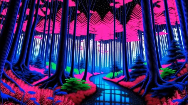 Pixelated Promises: A Visual Synthwave Mix