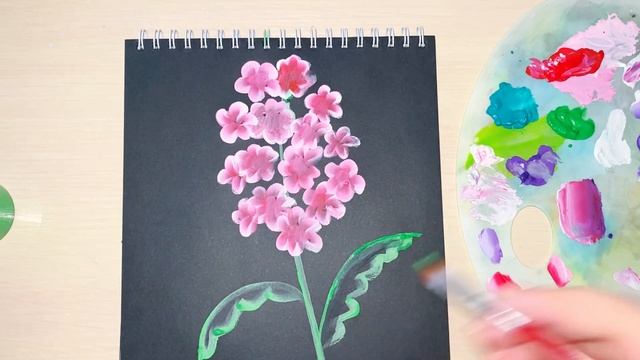 Как нарисовать цветы гуашью. Пошаговое рисование. Рисуем цветы легко и просто смотреть онлайн
