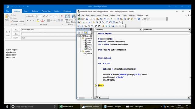 LEARN EXCEL - VIDEO 526 - VBA Interview - 3 Frequent Outlook Questions смотреть онлайн
