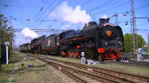 Ретро-поезд "Победа" 2016 (Паровозы ФД20-1679, Эр739-99)