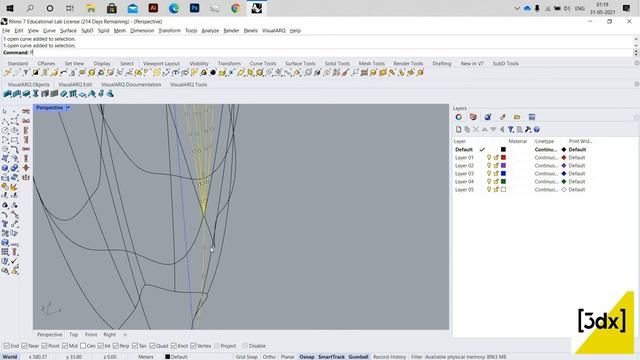 Rhino 3D Tamil Architectural Tutorial | Ep - 44| Zahadid Building in Rhino3d | |Ar Jeevan Kumar смотреть онлайн