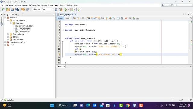 How to get user input in java. смотреть онлайн