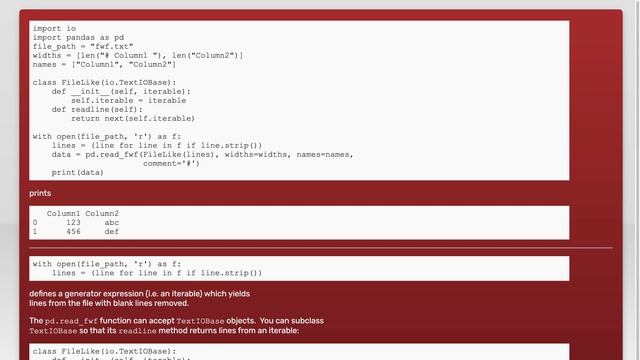 How to skip blank lines with read_fwf in pandas? смотреть онлайн