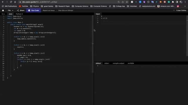 USACO 2020 Daisy Chains Java Solution смотреть онлайн