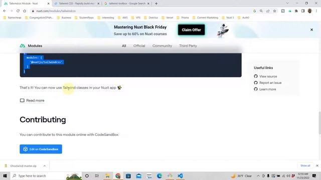 Nuxt 3 Tailwind Tutorial - Getting Started - Part 1 смотреть онлайн