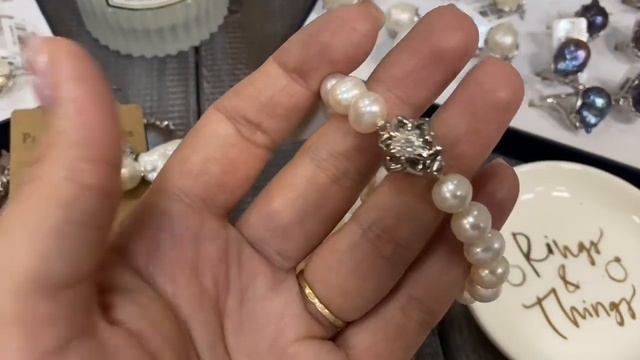 Жемчуг. Отличия морского жемчуга и речного. Обзор украшений с натуральным речным жемчугом. смотреть онлайн