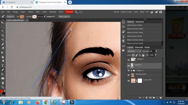 Create Vector Hair In Photopea #25 смотреть онлайн