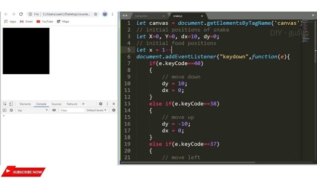Build a snake game using JavaScript in 10 min ! смотреть онлайн