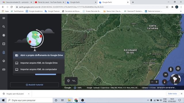 Abrir arquivo KML no Google Earth online смотреть онлайн