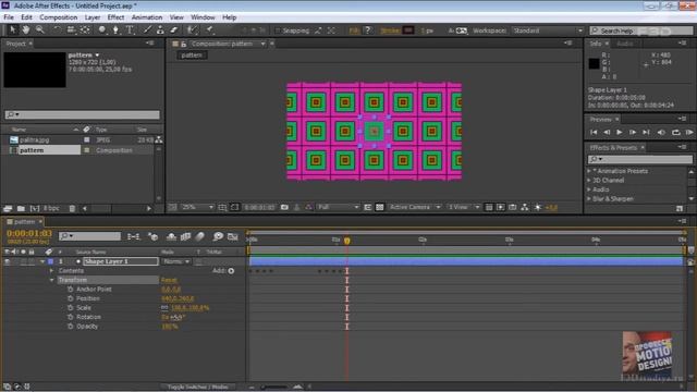 [F3D] Создание анимированных паттернов в After Effects смотреть онлайн