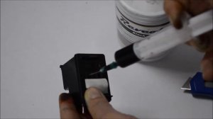 Как заправить чёрный картридж HP 129