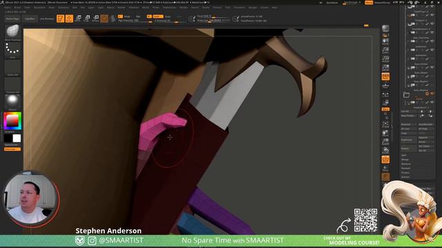 Mighty Warrior Queen in ZBrush! смотреть онлайн