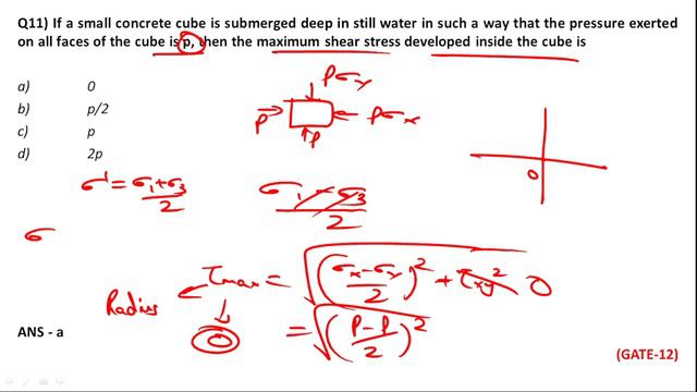 PYQ - Soln - 1 Marks - Complex Stresses - Strength of Material - GATE - CIVIL ENGG смотреть онлайн