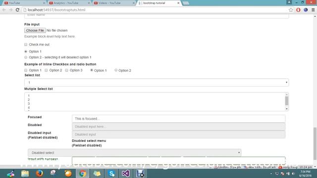 Bootstrap - Forms смотреть онлайн