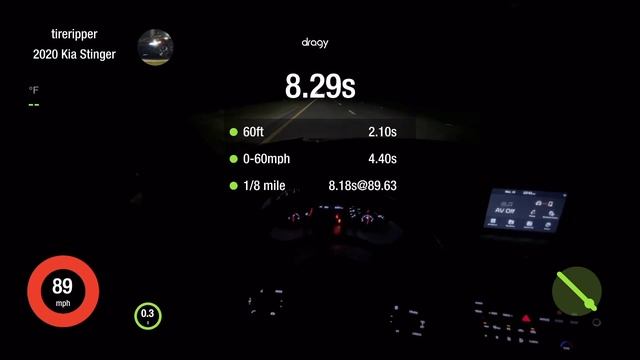 Kia Stinger GT Quickest Time Yet (Race Chip GTS Map 7 RWD ON All Season Tires) смотреть онлайн