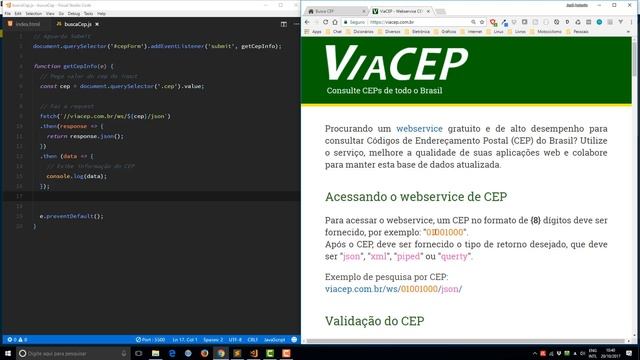 Tutoriais Relâmpago - Buscador de CEP com JavaScript смотреть онлайн