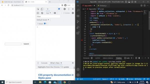 Build and Style  A Todo App with Svelte and Firebase v9