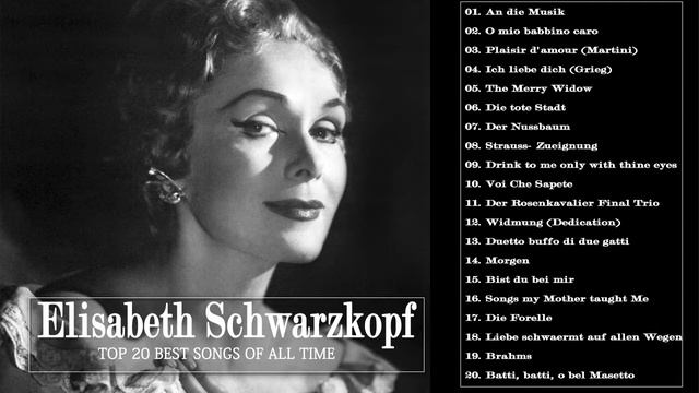 Elisabeth Schwarzkopf Bestes Lied - Best Songs Of Elisabeth Schwarzkopf 2021