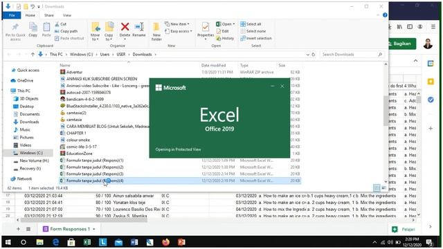 cara memindahkan file Respons google form spreadsheet ke excel смотреть онлайн