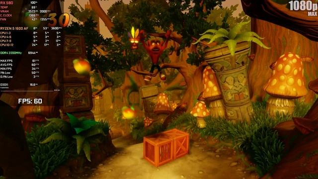 Crash Bandicoot N. Sane Trilogy | 1080p | (RX 580 8 GB | AMD Ryzen 5 1600 AF | 16 GB RAM) смотреть онлайн