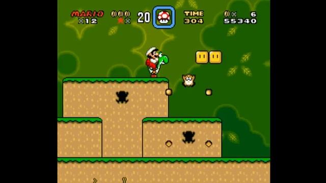 Super Mario World Zone 3 SNes plataform game смотреть онлайн