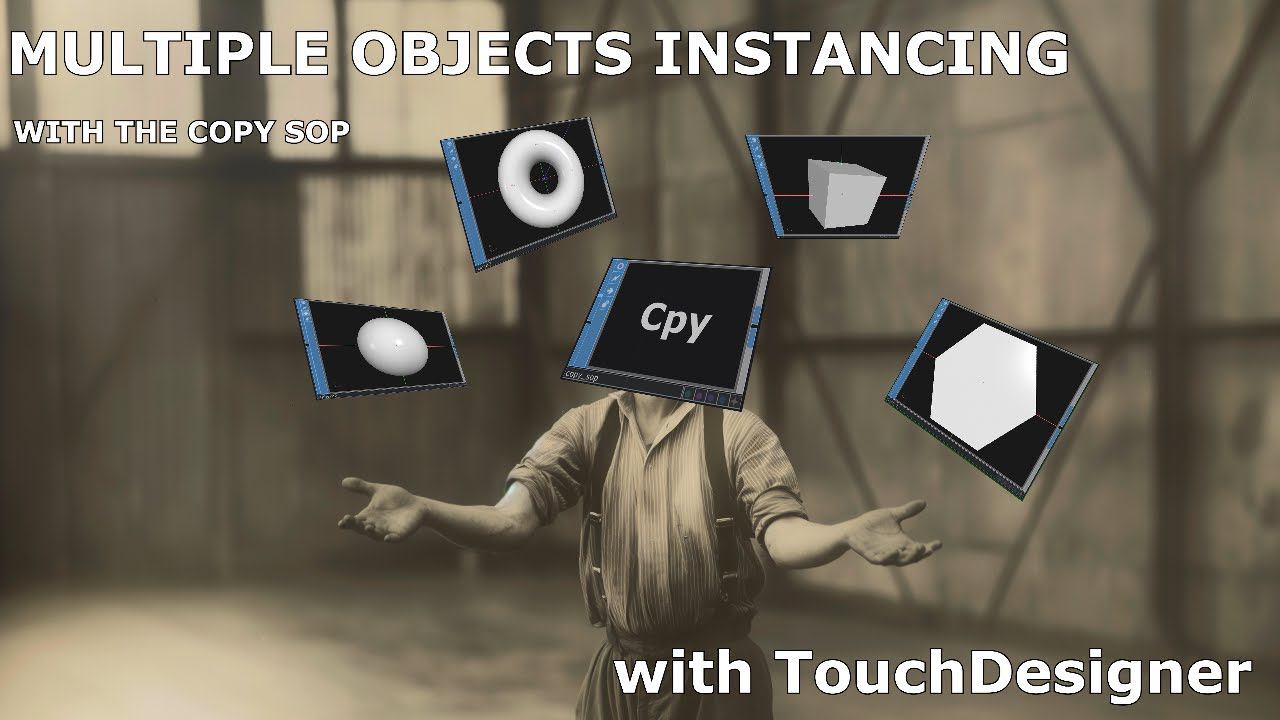 Mutiples Objects Instancing with TouchDesigner смотреть онлайн