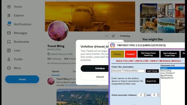 [TwitBot PRO] Twitter AUTO FOLLOW and UNFOLLOW 2023 смотреть онлайн
