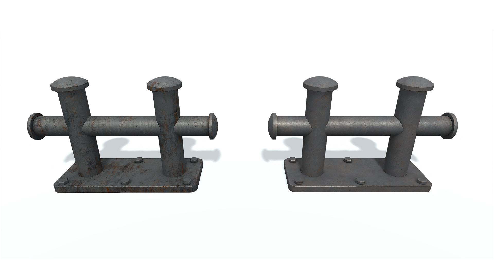 3D модель. Кнехт J. 3D model. Ship bollard J. смотреть онлайн