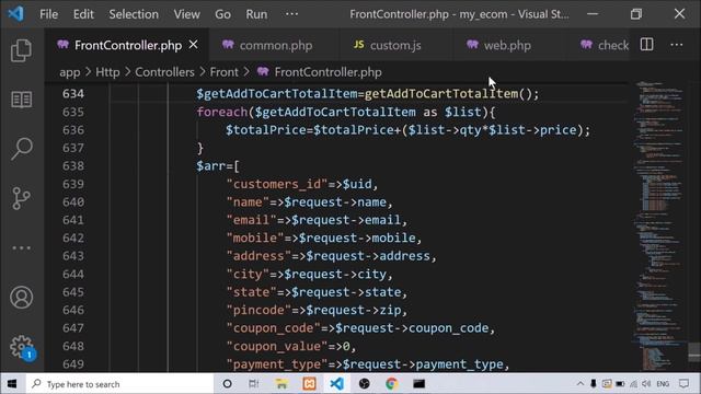 Step by step eCommerce website Development using Laravel 8 - Part 40 (COD Place Order) смотреть онлайн