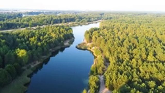 DJI mini 2 4K Cinematic drone Footage Лесное озеро смотреть онлайн