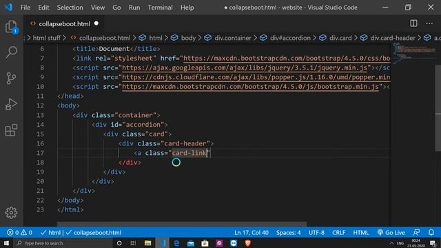 23.Bootstrap 4 Collapse in Hindi | Bootstrap Tutorial in Hindi смотреть онлайн