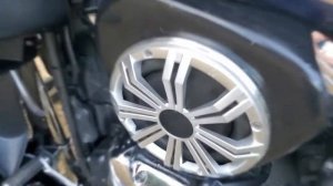 Kawasaki Voyager 1700 Aftermarket Sound System Kenwood Alexa Vaquero Nomad VN1700 Motorcycle Sub