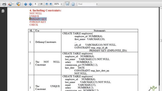 Oracle Tutorial Bangla-SQL-05-Including Constraints смотреть онлайн