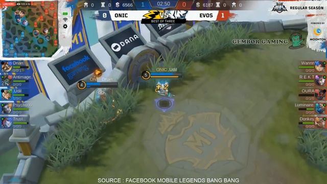 EVOS VS ONIC MATCH 2 GAME 2 WEEK 5 MPL SEASON 4 - MOBILE LEGENDS | GEMBOR GAMING смотреть онлайн