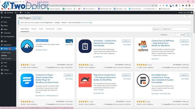 How to Setup Contact us Form in WordPress Website | TwoDollarTheme смотреть онлайн