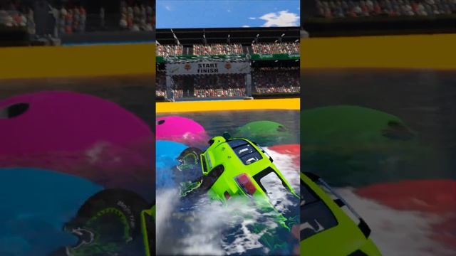 Какая машина проедет дальше всех по мосту шарам на воде в ГТА 5? #shorts смотреть онлайн