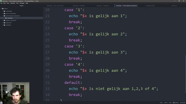 php - if else / switch / logische operatoren смотреть онлайн