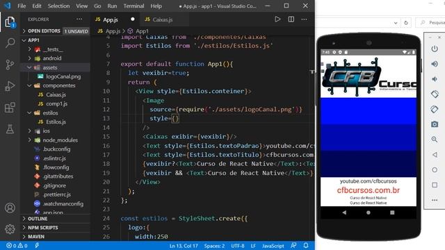Inserindo imagens no app em React Native - Curso de React Native - Aula 11 смотреть онлайн