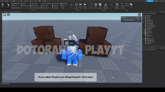 New QUEST SYSTEM! (Test) (Roblox Studio) смотреть онлайн
