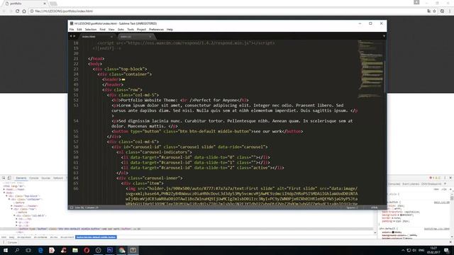Bootstrap. Верстка бутстрап по макету psd. Урок 2 смотреть онлайн