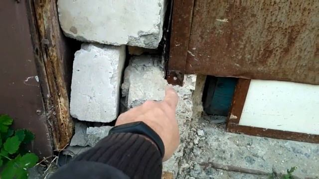 Купил металлический гараж, первые проведённые работы.